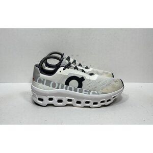 On Cloudmonster All White Running Shoes Walking 61.98285 Women's Size 8.5 Cloud